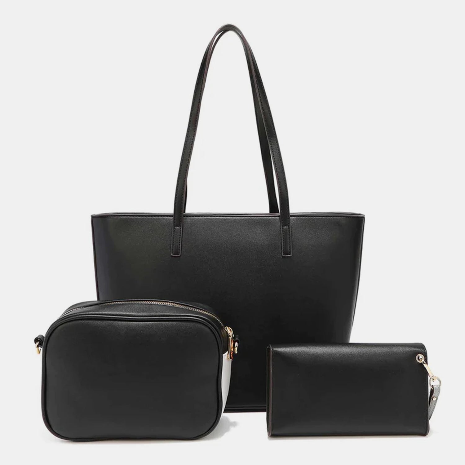 Nicole Lee USA 3-Piece Color Block Handbag Set-Teresa&#39;s Fashionista LLC