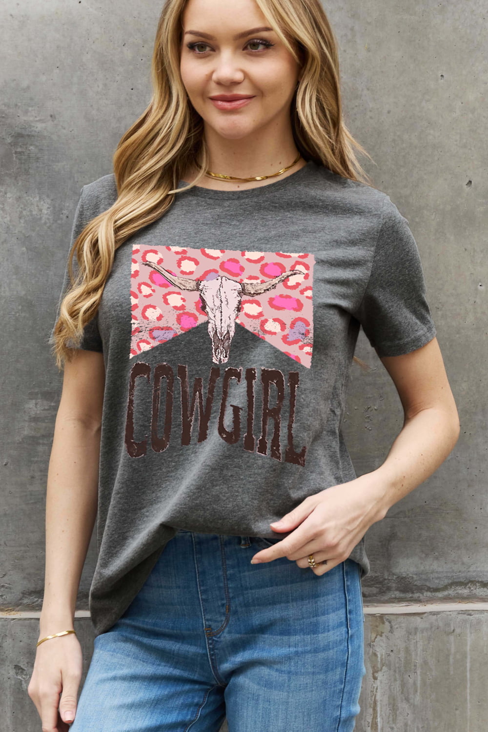 Simply Love Simply Love Full Size COWGIRL Graphic Cotton Tee-Teresa&#39;s Fashionista LLC