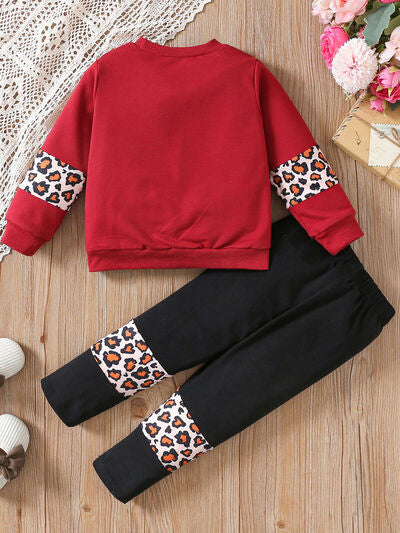 DADDY'S GIRL MOMMY'S WORLD Leopard Top and Pants Set-Teresa&#39;s Fashionista LLC