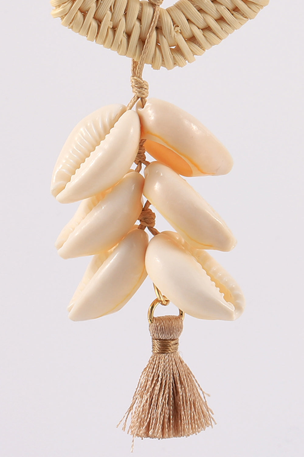 Tassel Shell Copper Earrings-Teresa&#39;s Fashionista LLC