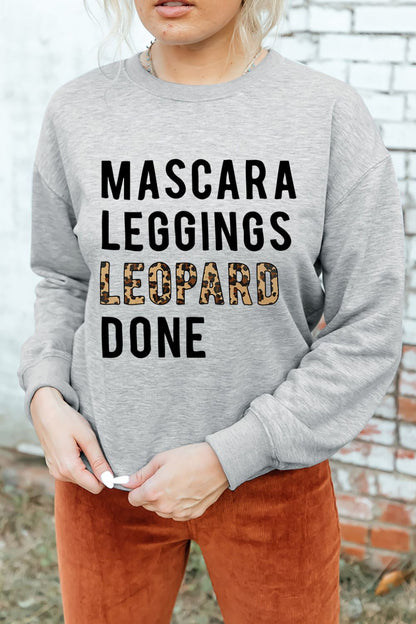 Casual Weekend Letter Graphic Sweatshirt-Teresa&#39;s Fashionista LLC