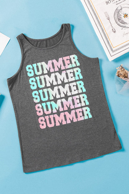 SUMMER Graphic Tank Top-Teresa&#39;s Fashionista LLC