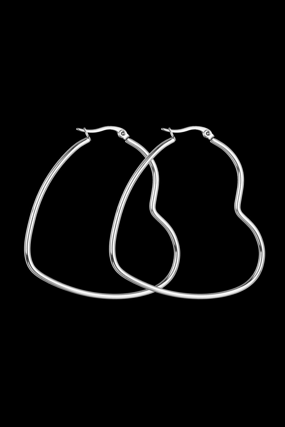 Heart Stainless Steel Earrings-Teresa&#39;s Fashionista LLC