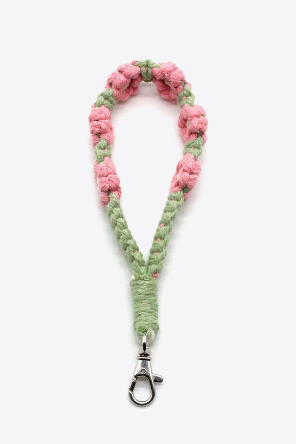 Assorted 4-Pack Hand-Woven Flower Macrame Wristlet Keychain-Teresa&#39;s Fashionista LLC