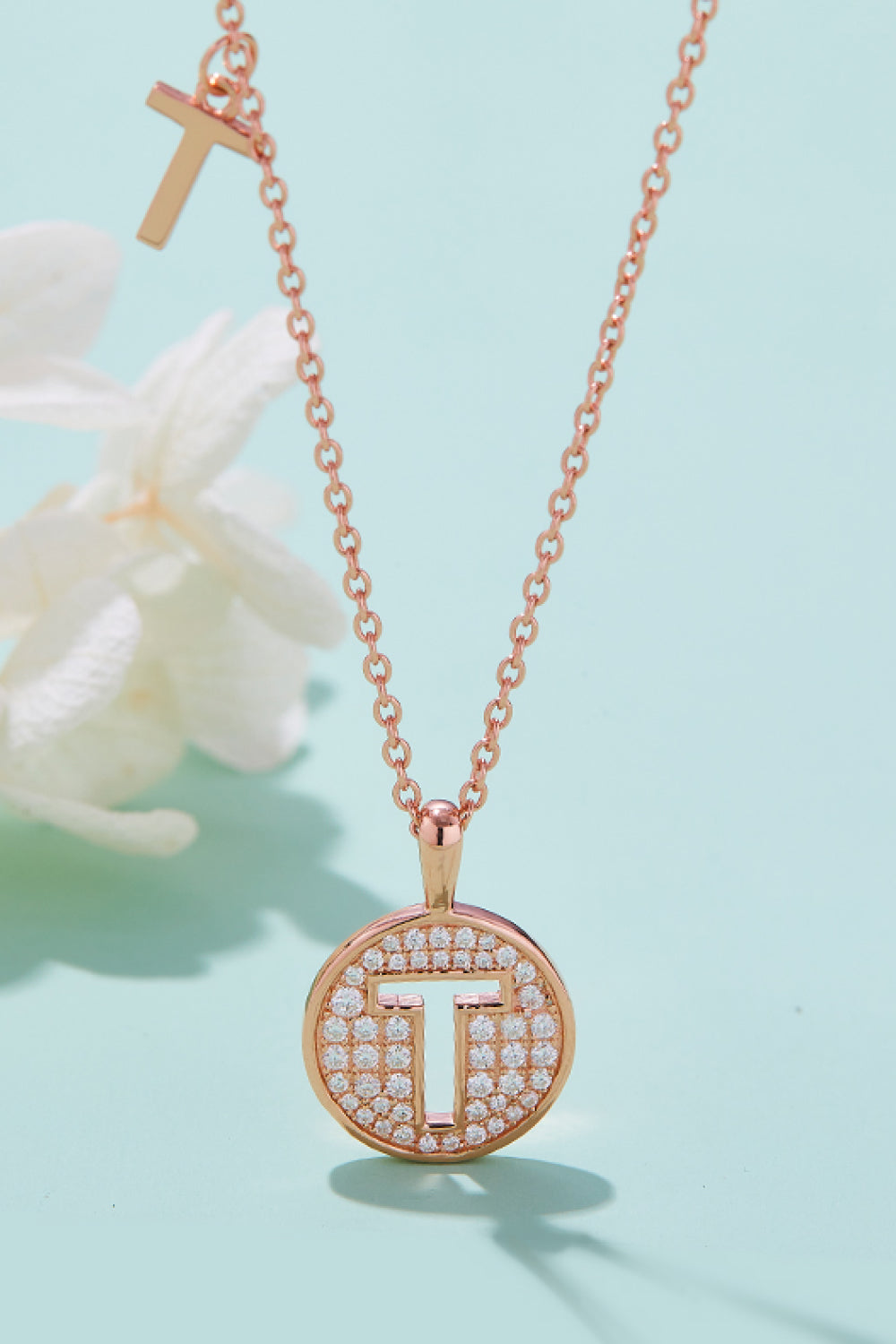 Moissanite K to T Pendant Necklace-Teresa&#39;s Fashionista LLC