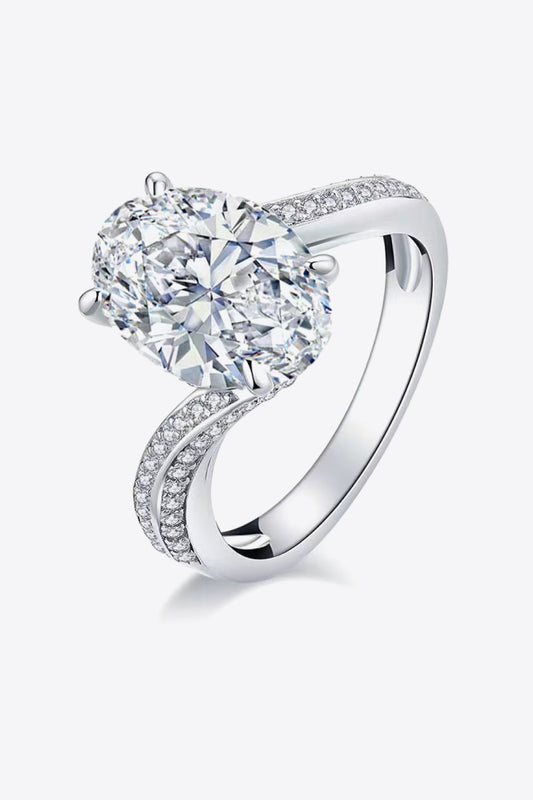 3 Carat Moissanite Side Stone Ring-Teresa&#39;s Fashionista LLC