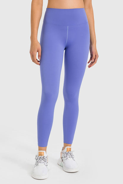 High Waist Ankle-Length Yoga Leggings-Teresa&#39;s Fashionista LLC