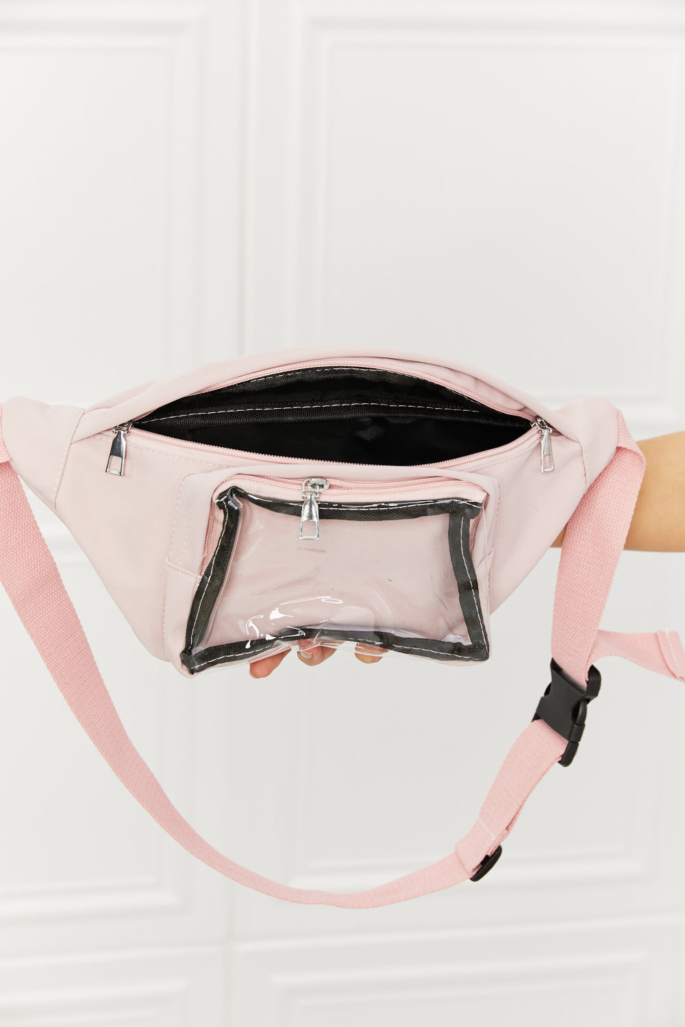 Fame Doing Me Waist Bag in Pink-Teresa&#39;s Fashionista LLC