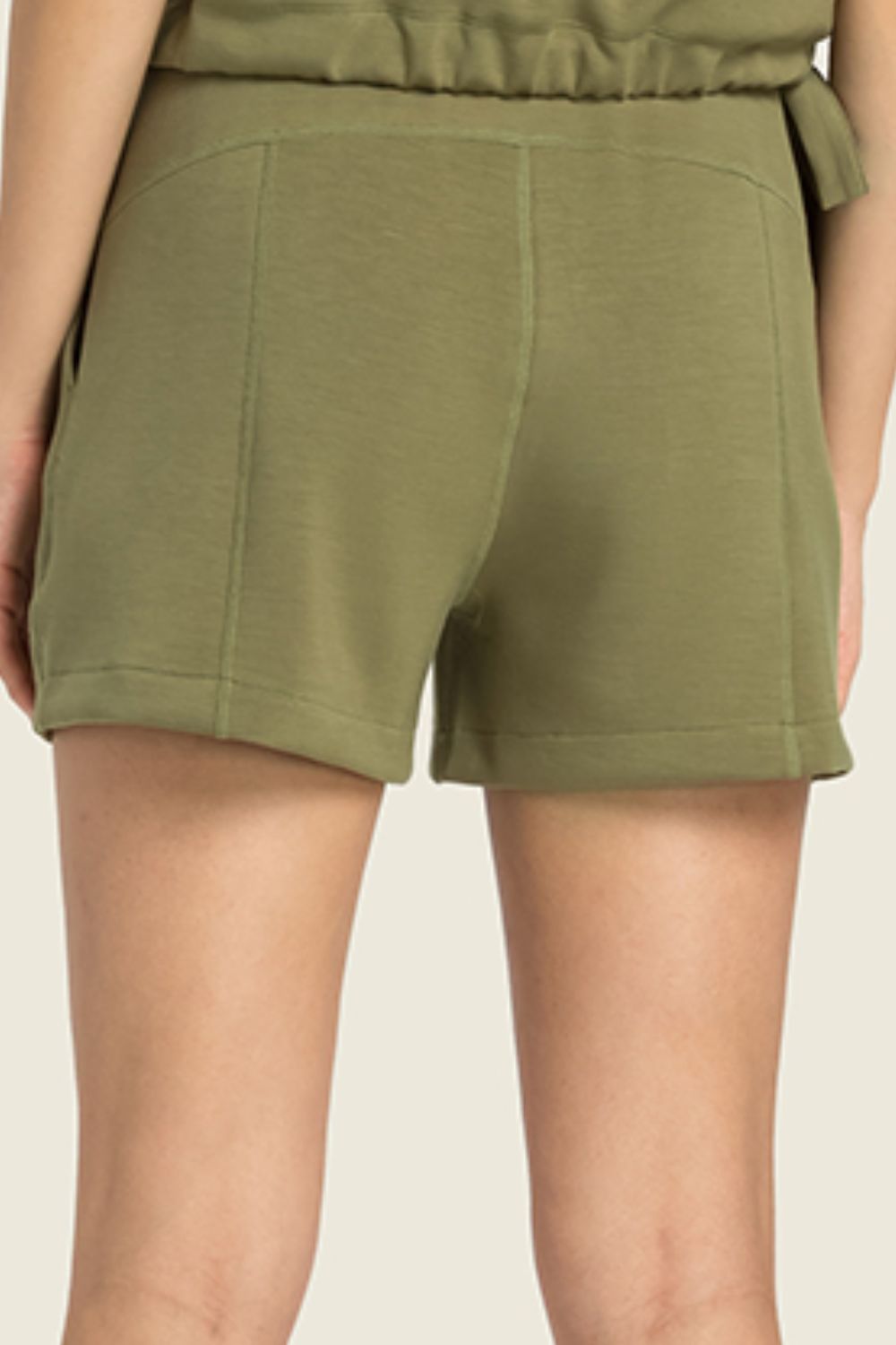 Drawstring Elastic Waist Sports Shorts with Pockets-Teresa&#39;s Fashionista LLC