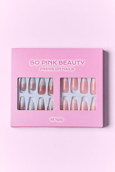 SO PINK BEAUTY Press On Nails 2 Packs-Teresa&#39;s Fashionista LLC