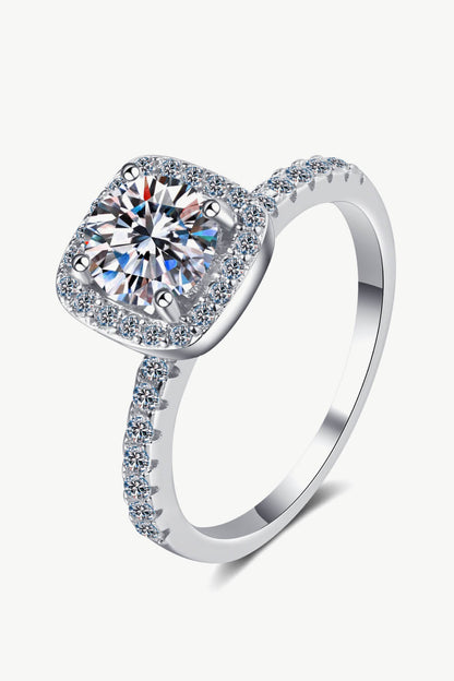 Square Moissanite Ring-Teresa&#39;s Fashionista LLC