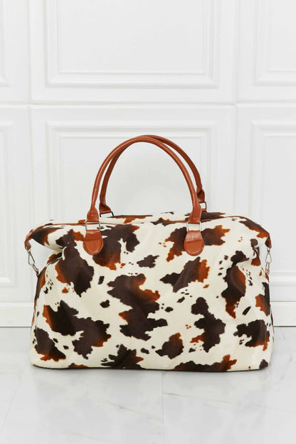 Animal Print Plush Weekender Bag-Teresa&#39;s Fashionista LLC