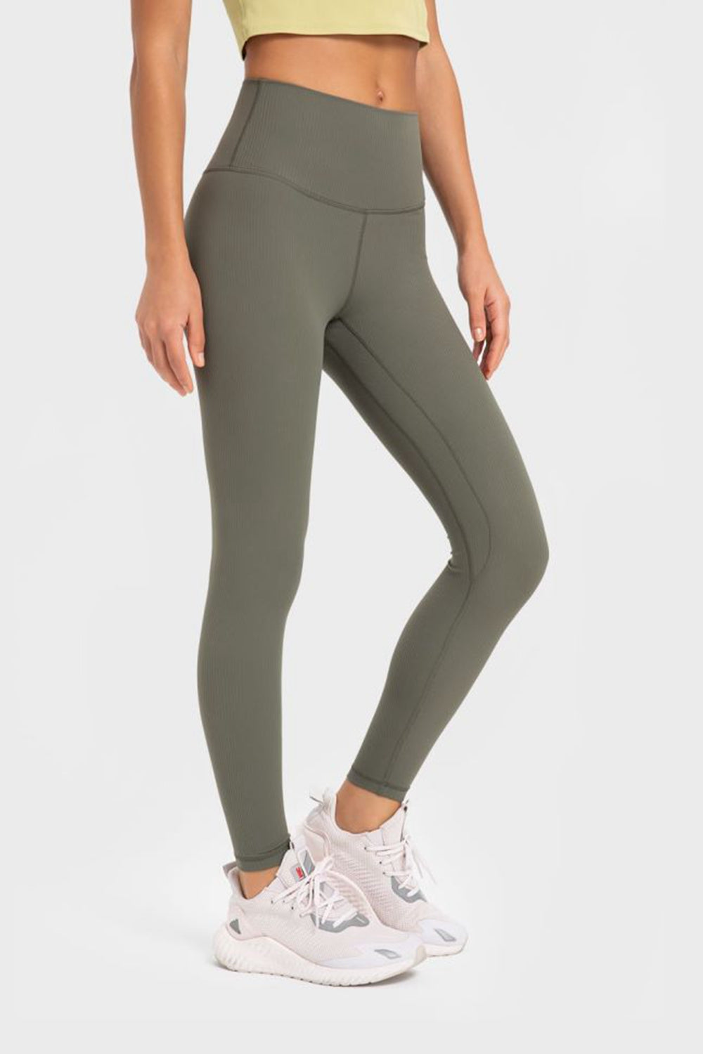 Highly Stretchy Wide Waistband Yoga Leggings-Teresa&#39;s Fashionista LLC