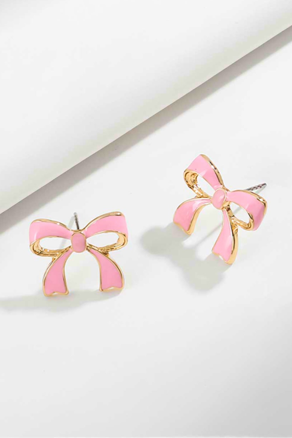 Bow-Shaped Zinc Alloy Earrings-Teresa&#39;s Fashionista LLC