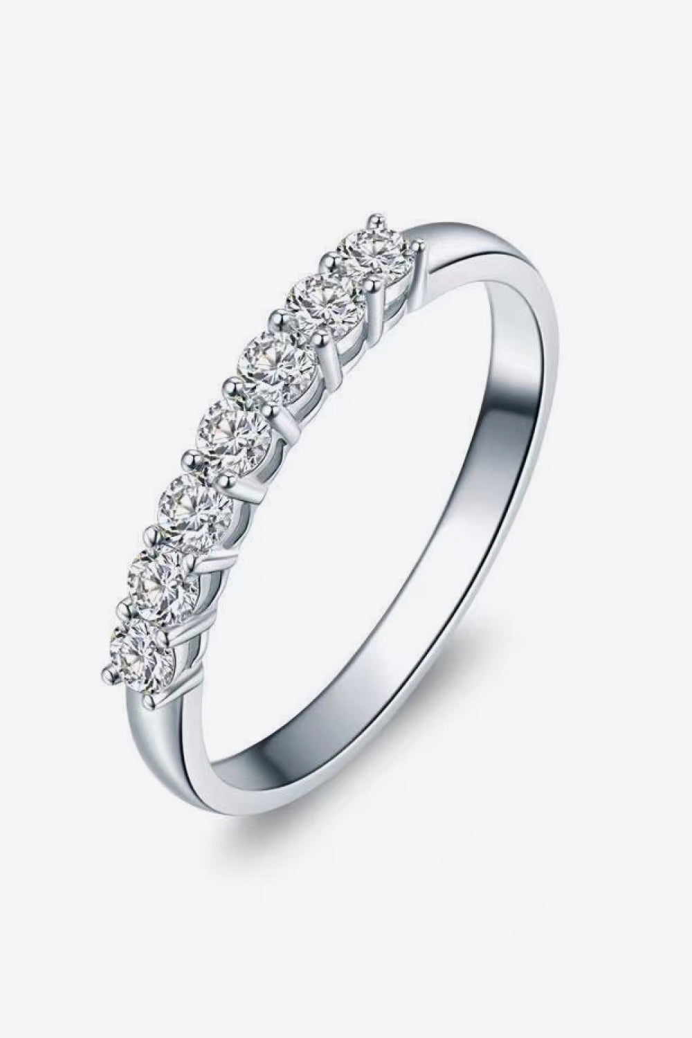 Charming Moissanite 925 Sterling Silver Ring-Teresa&#39;s Fashionista LLC