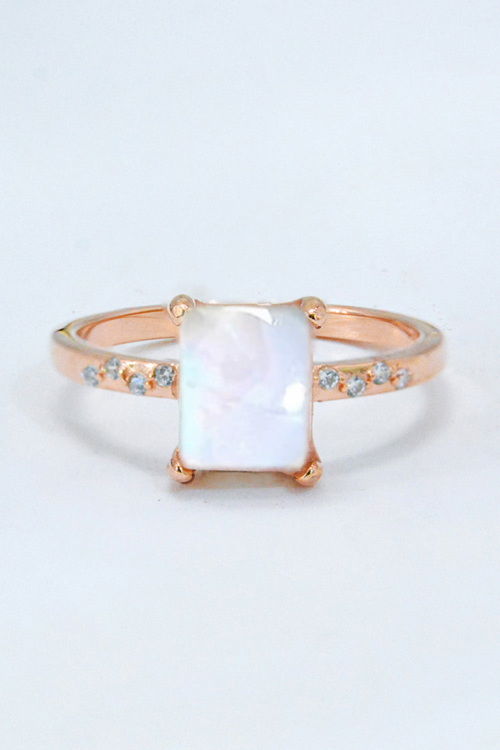 Square Moonstone Ring-Teresa&#39;s Fashionista LLC