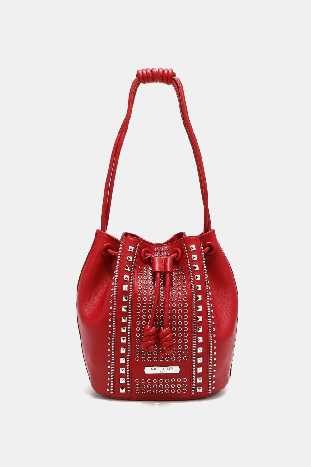 Nicole Lee USA Amy Studded Bucket Bag-Teresa&#39;s Fashionista LLC