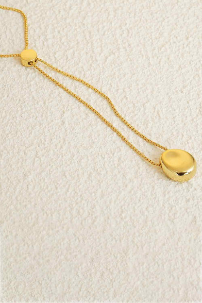 18K Gold-Plated Sweater Chain Necklace-Teresa&#39;s Fashionista LLC