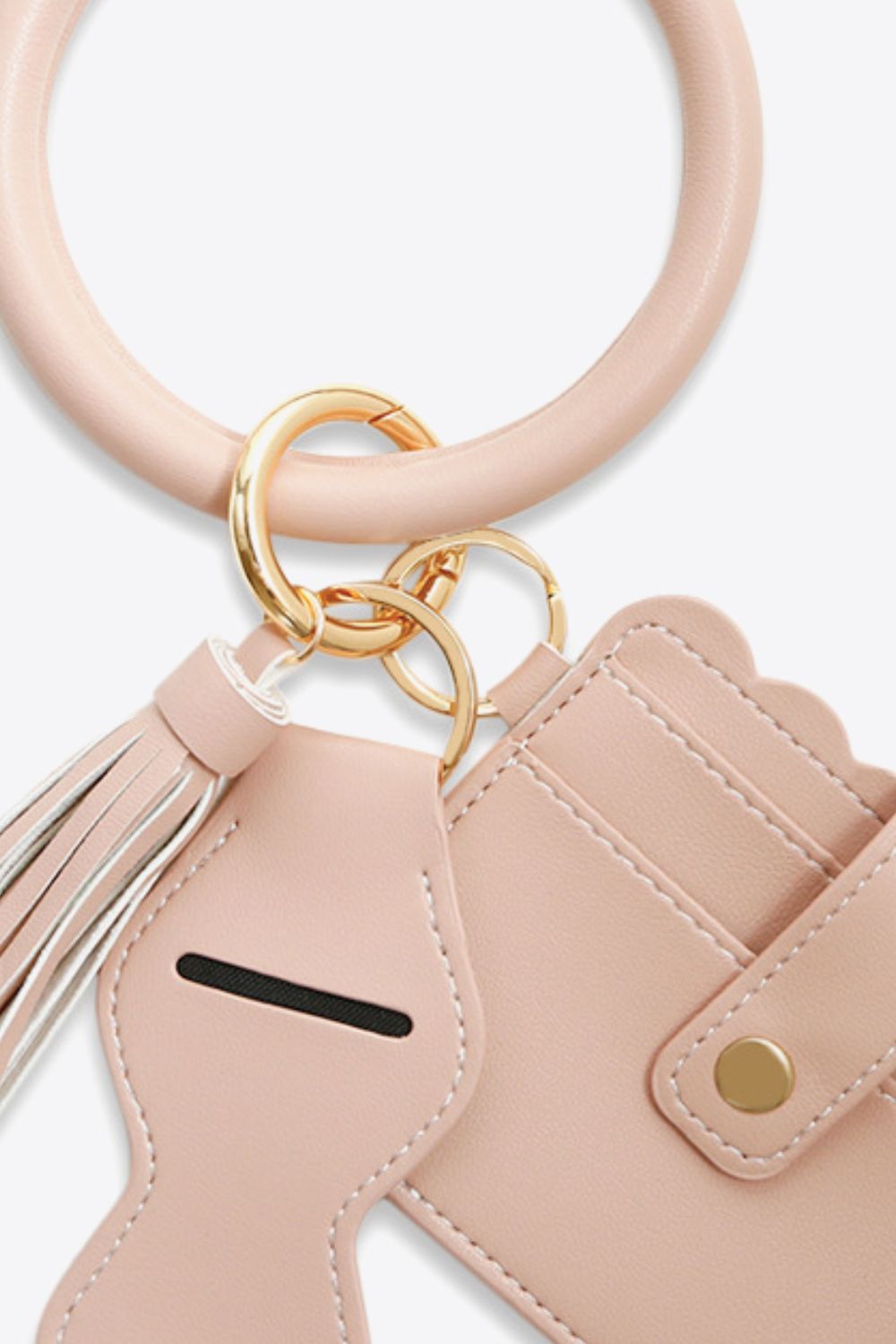 PU Wristlet Keychain with Card Holder-Teresa&#39;s Fashionista LLC