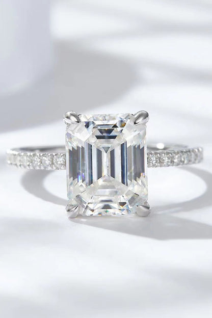 5 Carat Moissanite Side Stone Ring-Teresa&#39;s Fashionista LLC