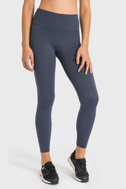 High Waist Ankle-Length Yoga Leggings-Teresa&#39;s Fashionista LLC