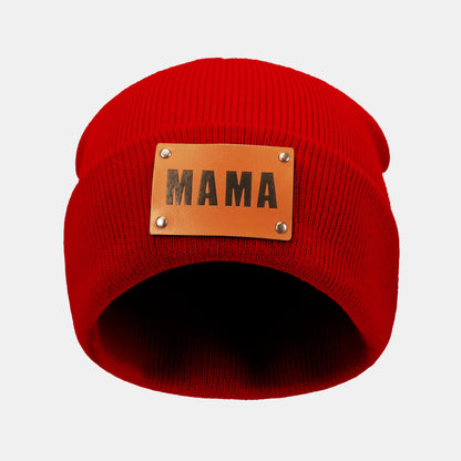 MAMA Warm Winter Knit Beanie-Teresa&#39;s Fashionista LLC