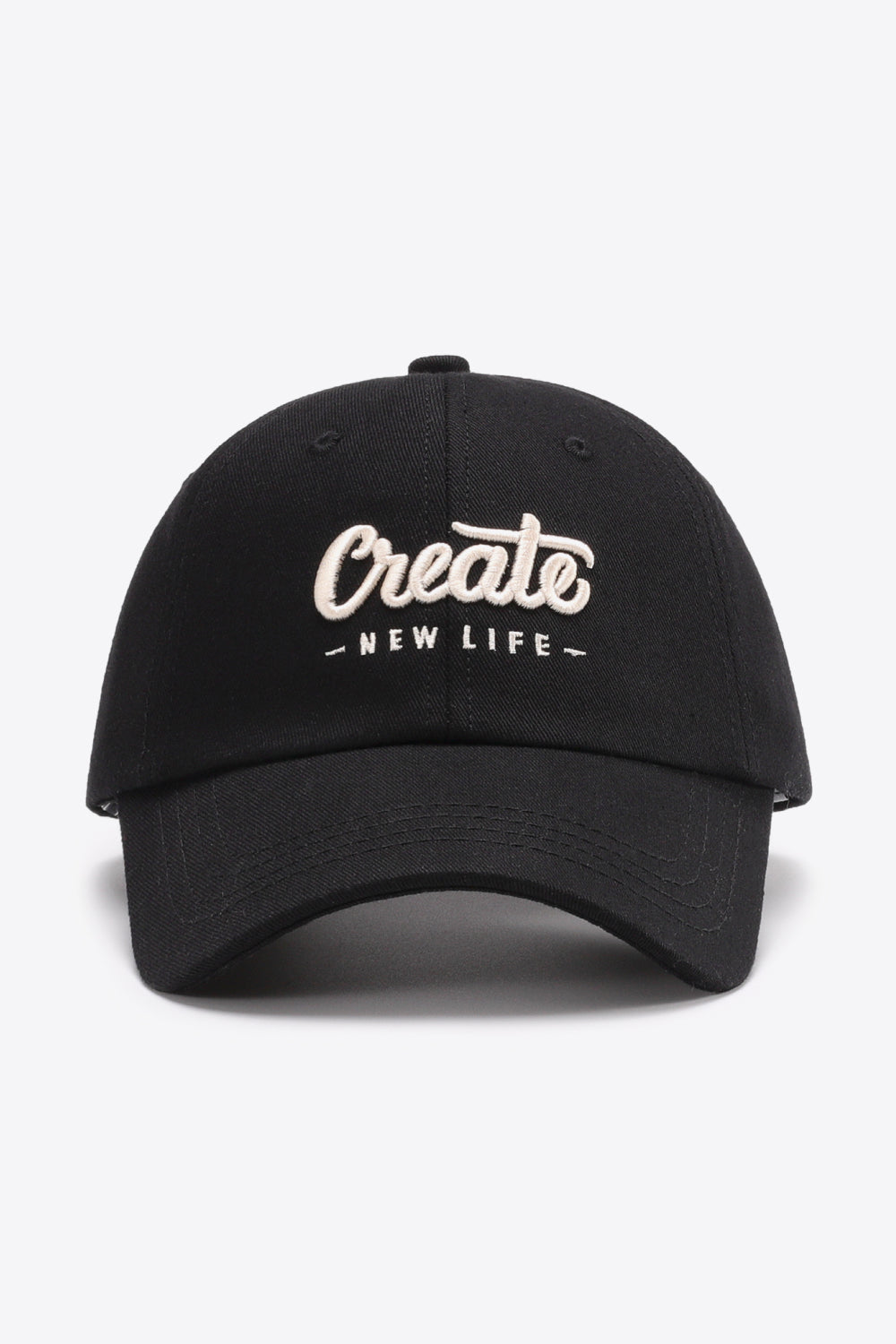 CREATE NEW LIFE Adjustable Cotton Baseball Cap-Teresa&#39;s Fashionista LLC