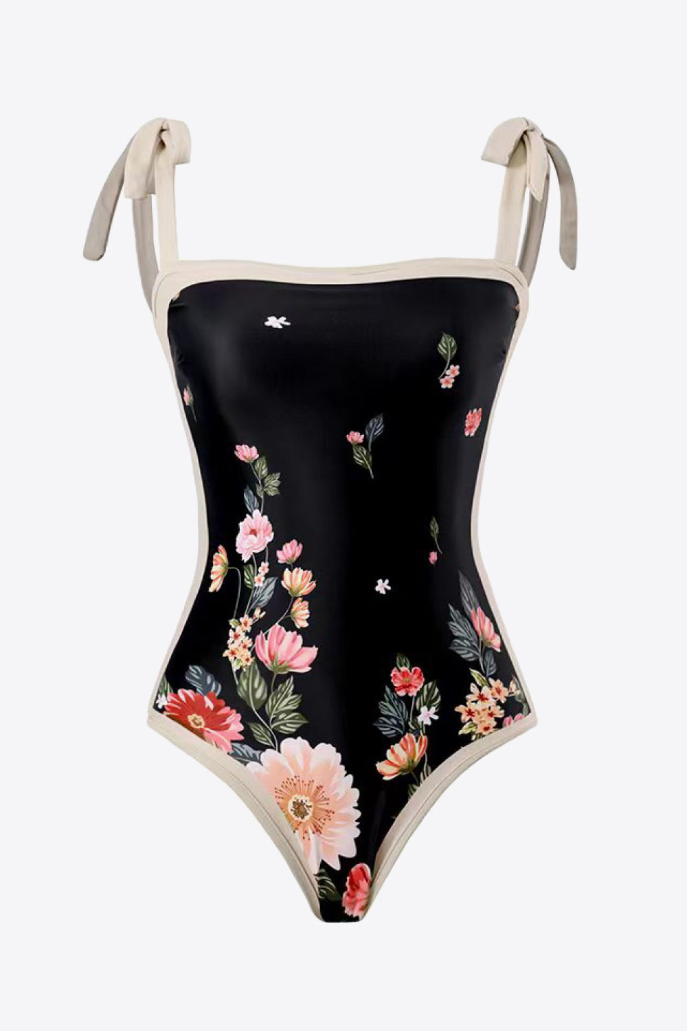 Floral Tie-Shoulder Two-Piece Swim Set-Teresa&#39;s Fashionista LLC