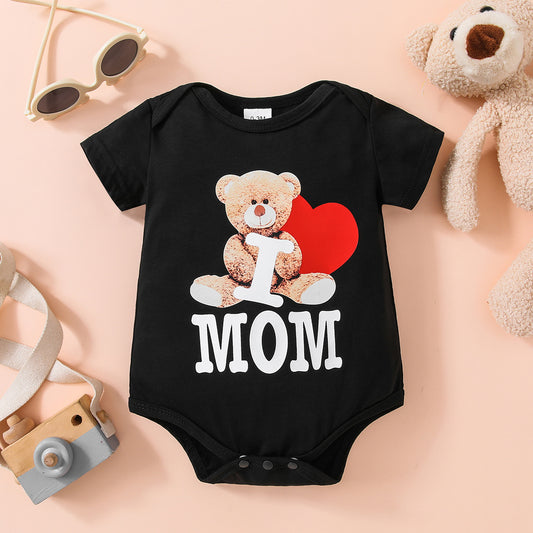 Baby Bear Graphic Short Sleeve Bodysuit-Teresa&#39;s Fashionista LLC