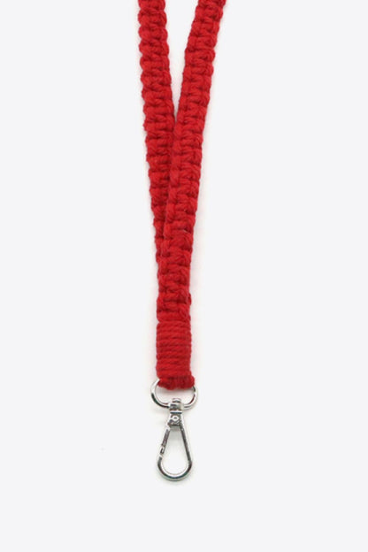 Assorted 2-Pack Hand-Woven Lanyard Keychain-Teresa&#39;s Fashionista LLC