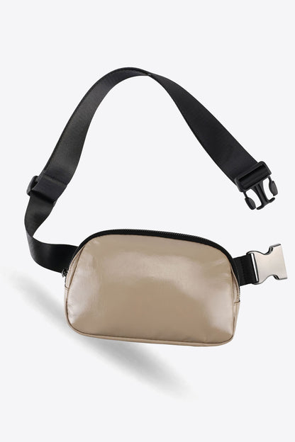 PU Leather Adjustable Strap Sling Bag-Teresa&#39;s Fashionista LLC