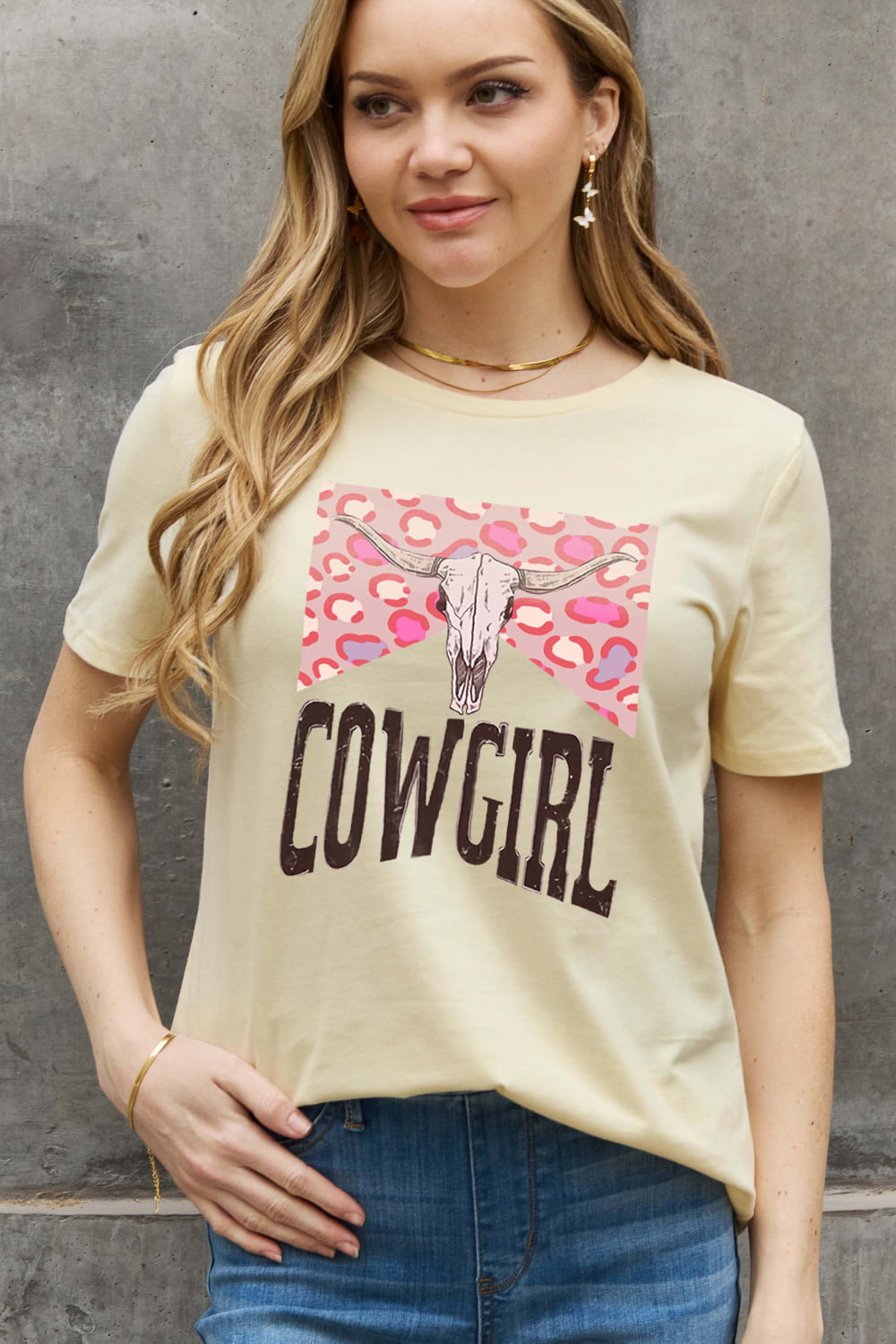 Simply Love Simply Love Full Size COWGIRL Graphic Cotton Tee-Teresa&#39;s Fashionista LLC