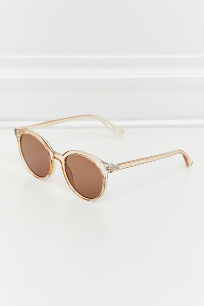 Round Full Rim Polycarbonate Frame Sunglasses-Teresa&#39;s Fashionista LLC