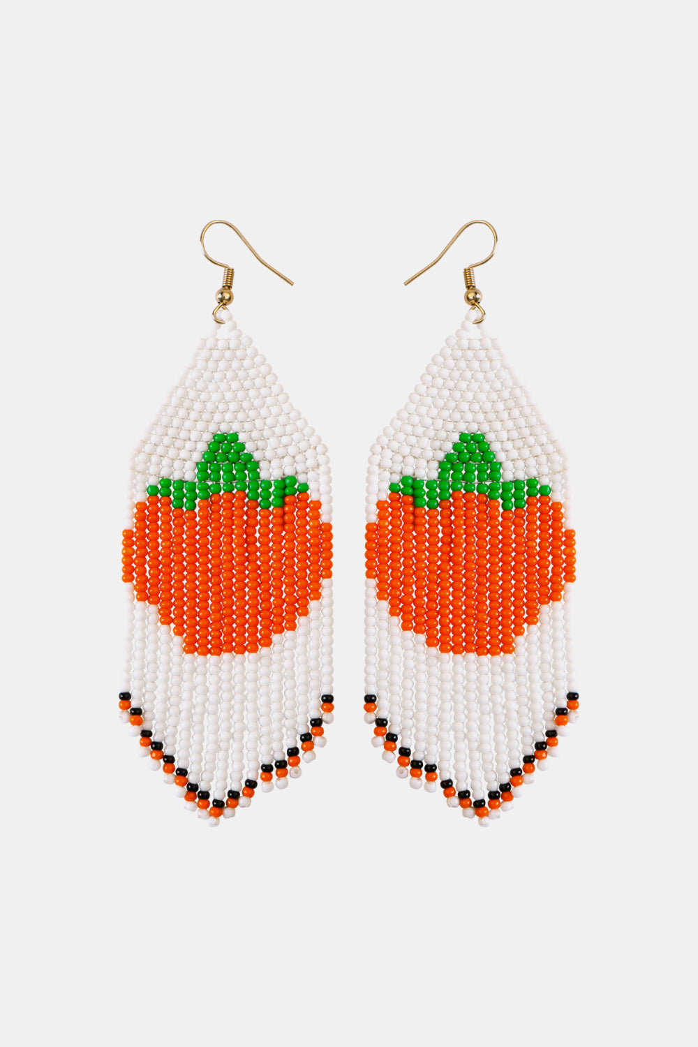 Beaded Fringe Dangle Earring-Teresa&#39;s Fashionista LLC