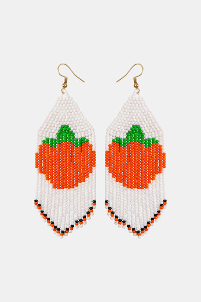 Beaded Fringe Dangle Earring-Teresa&#39;s Fashionista LLC