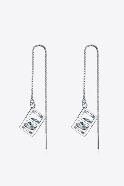 2 Carat Moissanite 925 Sterling Silver Threader Earrings-Teresa&#39;s Fashionista LLC