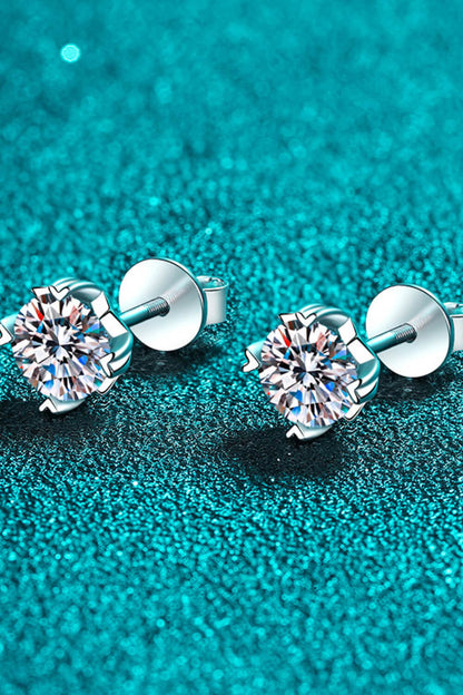 Good Day In My Mind Moissanite Stud Earrings-Teresa&#39;s Fashionista LLC