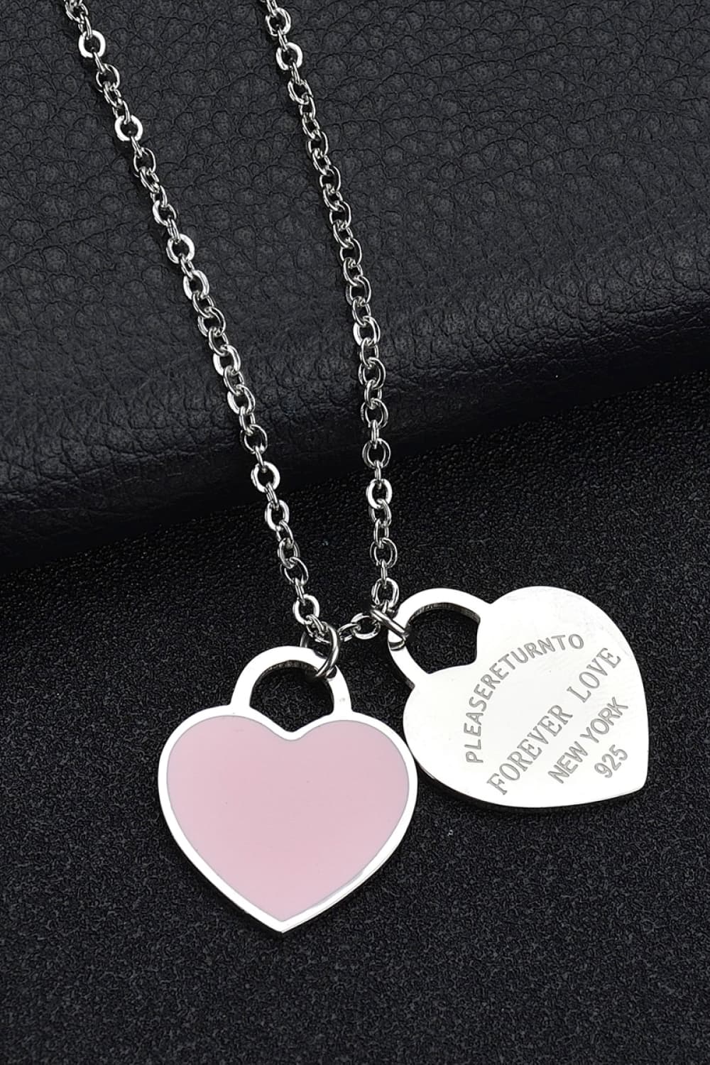 Heart Pendant Stainless Steel Necklace-Teresa&#39;s Fashionista LLC