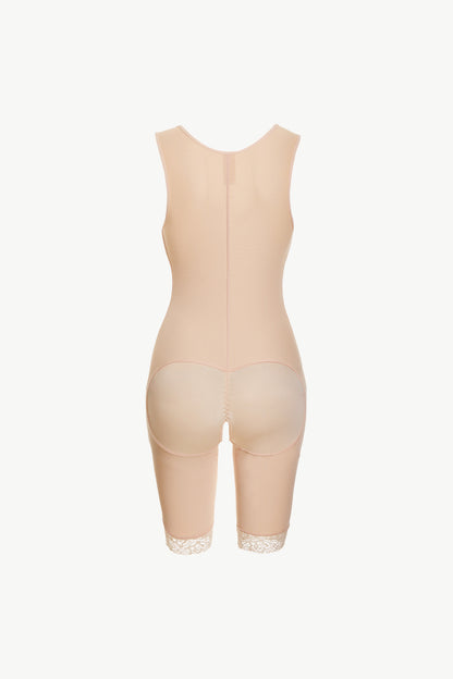 Full Size Lace Trim Shapewear with Zipper-Teresa&#39;s Fashionista LLC