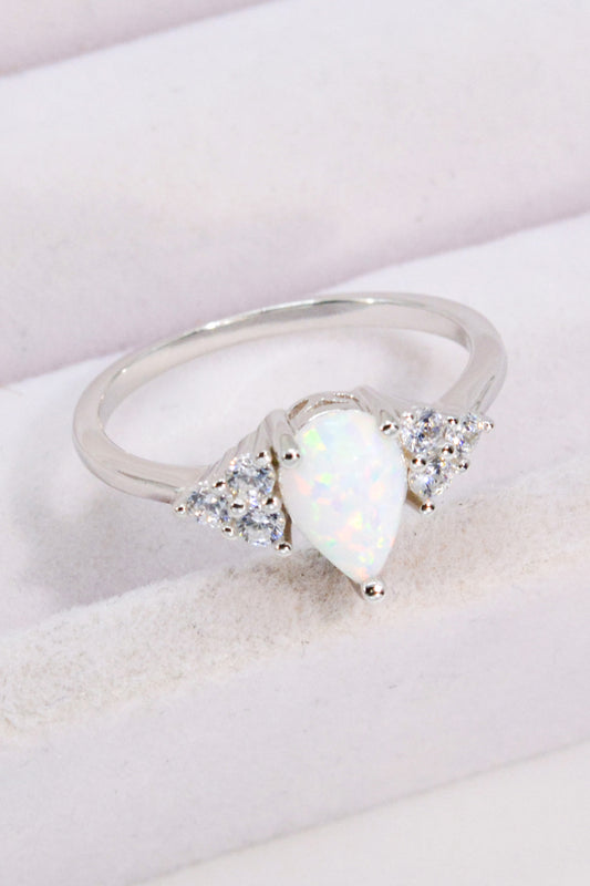 Limitless Love Opal and Zircon Ring-Teresa&#39;s Fashionista LLC