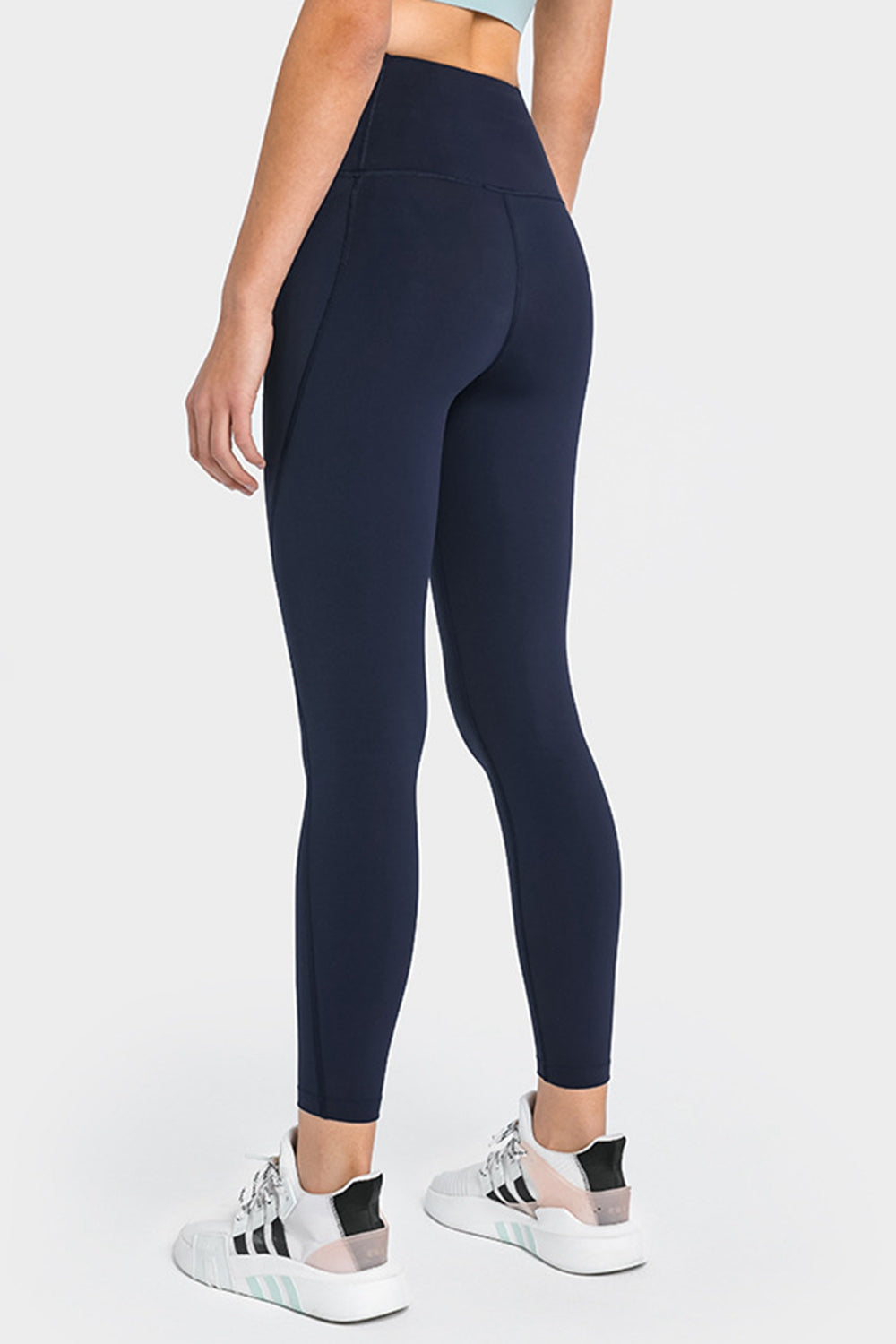 High Waist Ankle-Length Yoga Leggings with Pockets-Teresa&#39;s Fashionista LLC