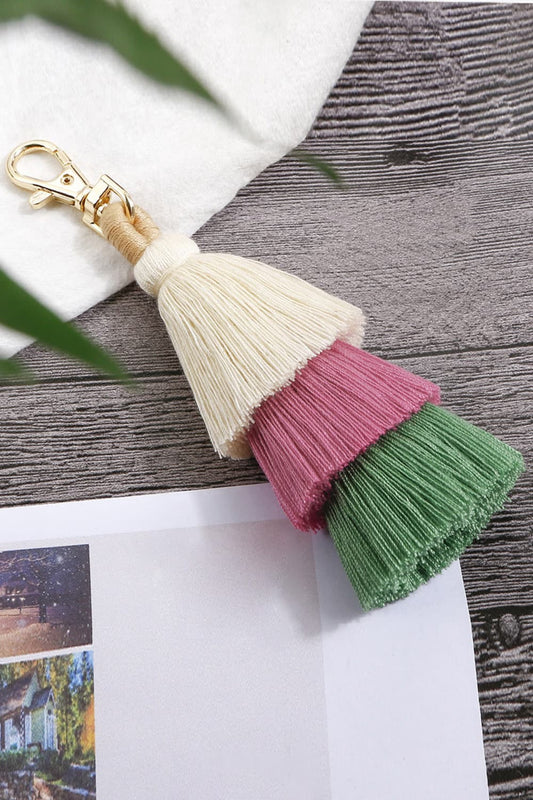 Layered Tassel Keychain-Teresa&#39;s Fashionista LLC