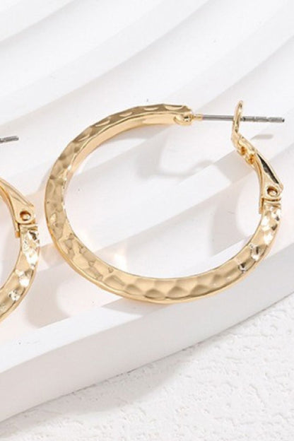 Minimalist Copper Hoop Earrings-Teresa&#39;s Fashionista LLC