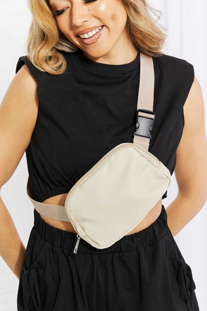 Buckle Zip Closure Fanny Pack-Teresa&#39;s Fashionista LLC