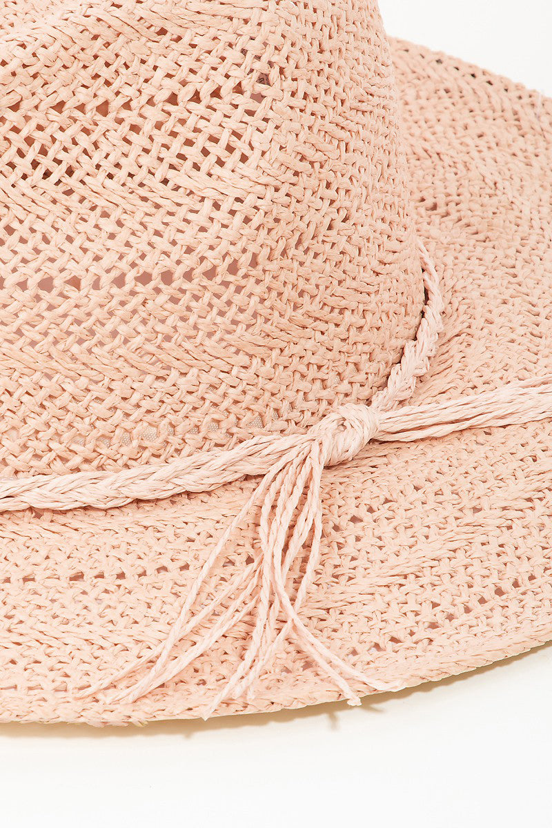 Fame Braided Rope Straw Hat-Teresa&#39;s Fashionista LLC